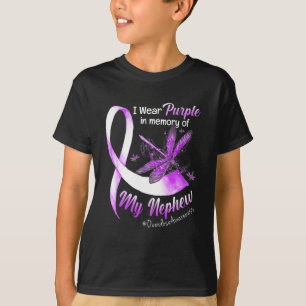 Draag Paarse ter nagedachtenis van mijn neefje ove T-shirt