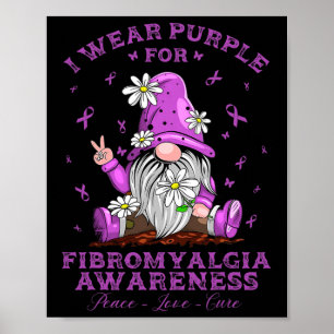 Draag Paarse voor Fibromyalgia Awareness Day Warri Poster