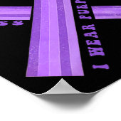 Draag Paarse voor geneesmiddeloverdosis Awareness  Poster (Hoek)