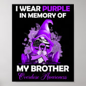 Draag Paarse voor mijn broertje Overdosis Awarenes Poster (Voorkant)
