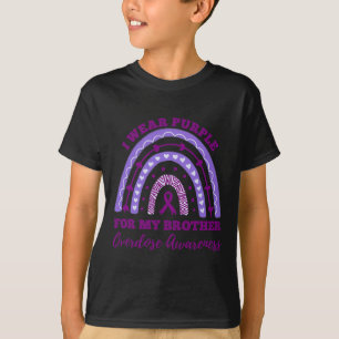 Draag Paarse voor mijn broertje Overdosis Bewustzi T-shirt