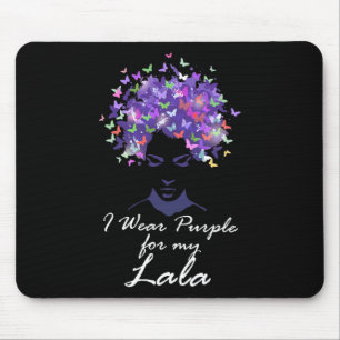 Draag Paarse Voor Mijn Lala Moeder Steun Alzheimer Muismat