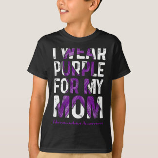 Draag Paarse voor mijn moeder - fibromyalgie bewus T-shirt