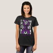 Draag Paarse voor mijn moeder - fibromyalgie bewus T-shirt (Voorkant volledig)