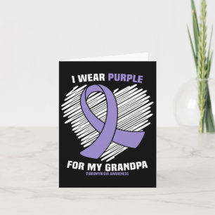 Draag Paarse voor mijn opa fibromyalgie bewustzijn Kaart