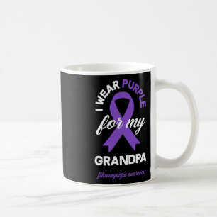 Draag Paarse voor mijn opa fibromyalgie bewustzijn Koffiemok