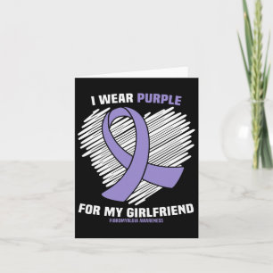 Draag Paarse voor mijn Vriendin fibromyalgie Aware Kaart