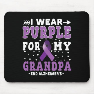 Draag Paarse voor opa end alzheimer a Muismat