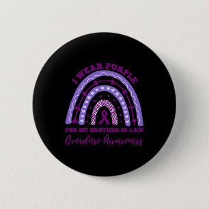Draag Paarse zwager in wet overdosis bewustzijn re Ronde Button 5,7 Cm