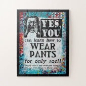Draag pants - Funny Vintage Ad Legpuzzel (Verticaal)