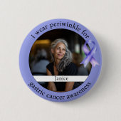 Draag Periwinkle voor Maagkankerbewustzijn Ronde Button 5,7 Cm (Voorkant)