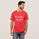 Draag Red voor Ed. T-shirt (Voorkant volledig)