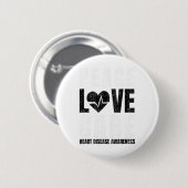 Draag Rode Dag Liefde Peace Care Gezegde Ronde Button 5,7 Cm (Voorkant /achterkant)
