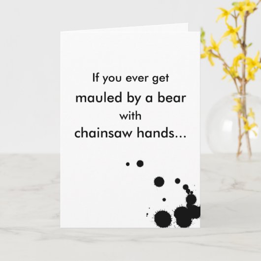 Draag Romance Mauling Kaart (Gele Bloem)