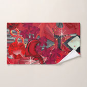 Draag rood bad handdoek (Handdoek)