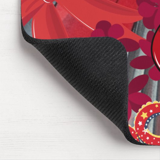 Draag rood muismat (Hoek)