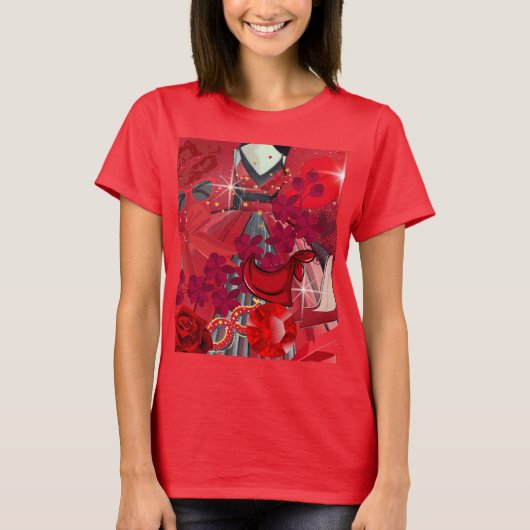 Draag rood t-shirt (Voorkant)