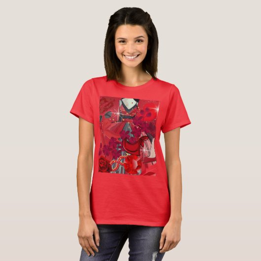 Draag rood t-shirt (Voorkant volledig)