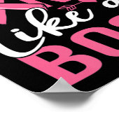 Draag roze als een borstkankermeisje poster (Hoek)