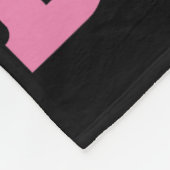 Draag roze als een roze roze ribbenblaaskanker AW Fleece Deken (Hoek)