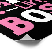 Draag roze als een roze roze ribbenblaaskanker AW Poster (Hoek)