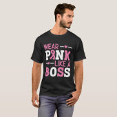 Draag roze als een roze roze ribbenblaaskanker AW T-shirt (Voorkant volledig)