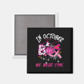 Draag roze borstkanker bij aankomst Ghost Halowe Magneet (Voorkant / Achterkant)