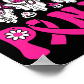 Draag Roze Borstkanker Warrior Ghost Paramedic Nu Poster (Hoek)