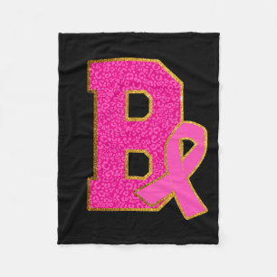 Draag Roze Bulldogs Borstkanker Bewustzijn Bulldog Fleece Deken