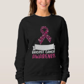 Draag Roze Familie die Borst Kanker Bewustheid aan Trui (Voorkant)