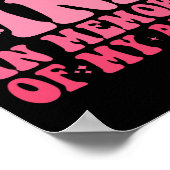 Draag roze ter nagedachtenis aan mijn tante borstk poster (Hoek)