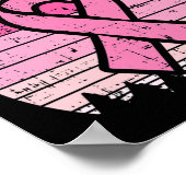 Draag roze voor mijn borstkanker Kinderen Poster (Hoek)