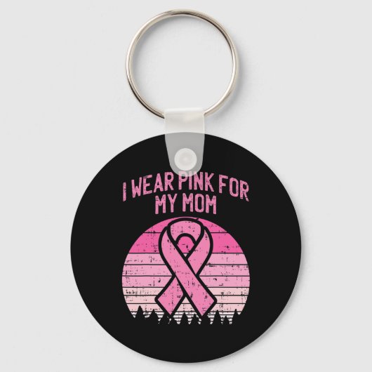 Draag roze voor mijn borstkanker Kinderen Sleutelhanger (Voorkant)