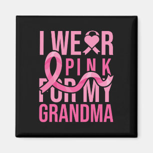 Draag roze voor mijn grootmoeder borstkanker magneet