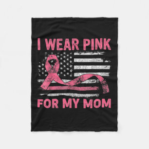 Draag roze voor mijn mama Amerikaanse borstkanker  Fleece Deken