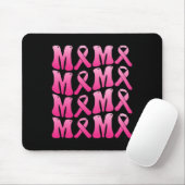 Draag Roze Voor Mijn Mama Borstkanker Ondersteunin Muismat (Met muis)