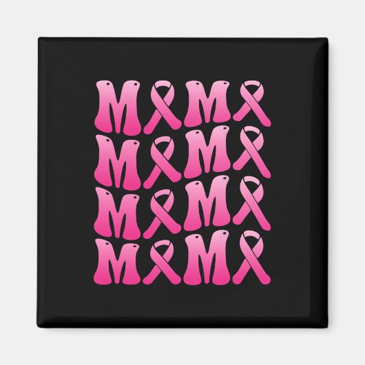 Draag roze voor mijn mama borstkankerondersteuning magneet (Voorkant)