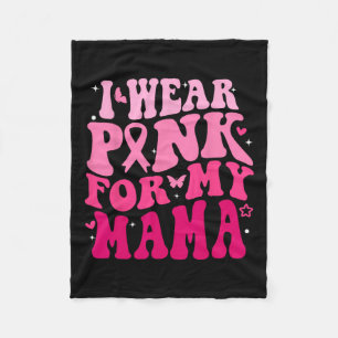 Draag Roze Voor Mijn Mama Steunploegen Borstkanker Fleece Deken