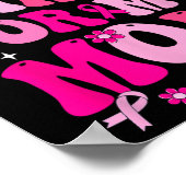 Draag roze voor mijn moeder Borstkanker Bewustzijn Poster (Hoek)