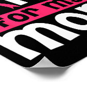 Draag roze voor mijn moeder borstkanker bewustzijn poster (Hoek)