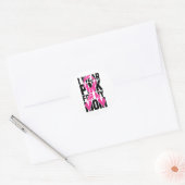 Draag roze voor mijn moeder Borstkanker Bewustzijn Ronde Sticker (Envelop)