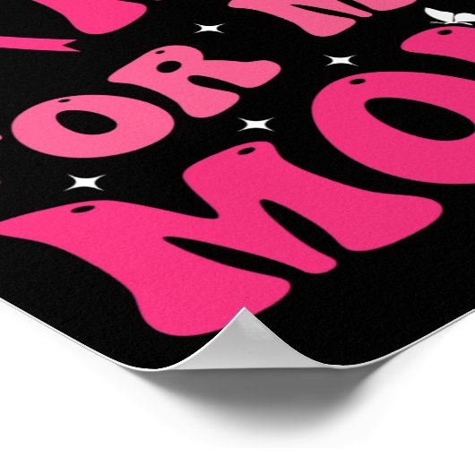 Draag roze voor mijn moeder steun borstkanker Awar Poster (Hoek)