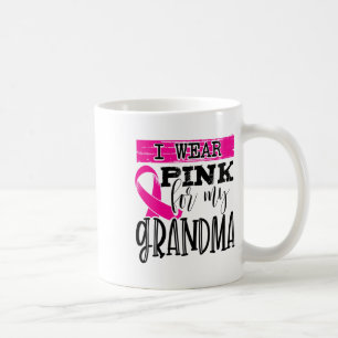 Draag roze voor mijn oma - Borstkanker Bewustzijn Koffiemok