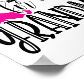 Draag roze voor mijn oma - Borstkanker Bewustzijn Poster (Hoek)