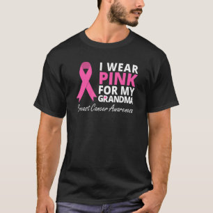 Draag roze voor mijn oma lint familie liefde t-shirt