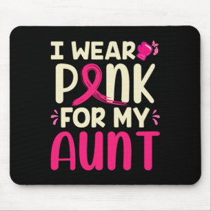 Draag Roze Voor Mijn Tante Mijn Tante Borstkanker Muismat