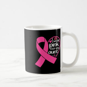 Draag Roze Voor Mijn Tante Steun Borstkankerbewust Koffiemok