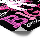 Draag roze voor mijn zus Shirt borstkanker Aware Poster (Hoek)