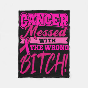 Draag Roze Wereld Kanker Dag Cadeau Roze Lint Chem Fleece Deken