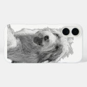 Draag rust – Monochroom hondenportret Case-Mate iPhone Case (Achterkant (horizontaal))
